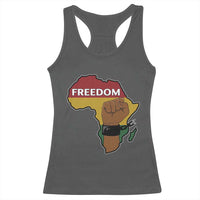 Africa Freedom Liberation Black Power Racerback Tank Top - Wonder Print Shop
