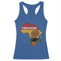 Africa Freedom Liberation Black Power Racerback Tank Top - Wonder Print Shop