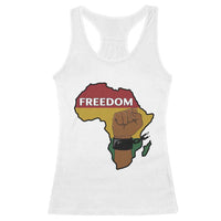 Africa Freedom Liberation Black Power Racerback Tank Top - Wonder Print Shop