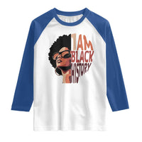 I Am Black History Raglan Shirt African American Pride - Wonder Print Shop