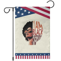 I Am Black History Garden Flag African American Pride