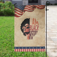 I Am Black History Garden Flag African American Pride