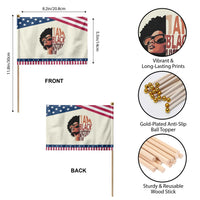 I Am Black History Patriotic Handheld Flag African American Pride