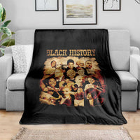 Black History Month Throw Blanket African American Pride - Wonder Print Shop