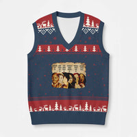 Black History Month V-Neck Knit Sweater Vest African American Women Pride - Wonder Print Shop