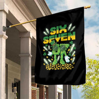 67 Italian Brainrot St Patricks Day Garden Flag Funny Six Seven Leprechaun Playing Baseball Meme