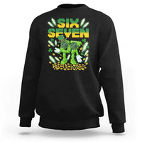 67 Italian Brainrot St Patricks Day Sweatshirt Funny Six Seven Leprechaun Playing Baseball Meme