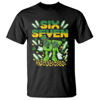 67 Italian Brainrot St Patricks Day T Shirt Funny Six Seven Leprechaun Playing Baseball Meme