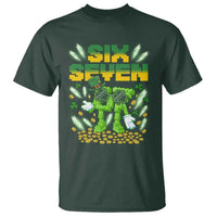 67 Italian Brainrot St Patricks Day T Shirt Funny Six Seven Leprechaun Playing Baseball Meme