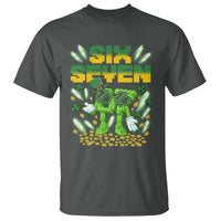 67 Italian Brainrot St Patricks Day T Shirt Funny Six Seven Leprechaun Playing Baseball Meme