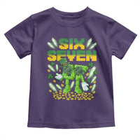 67 Italian Brainrot St Patricks Day Toddler T Shirt Funny Six Seven Leprechaun Playing Baseball Meme