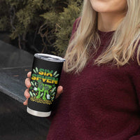 67 Italian Brainrot St Patricks Day Tumbler Cup Funny Six Seven Leprechaun Playing Baseball Meme