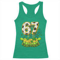 67 Soccer St Patricks Day Racerback Tank Top Funny Six Seven Gen Alpha Meme Drip