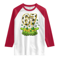 67 Soccer St Patricks Day Raglan Shirt Funny Six Seven Gen Alpha Meme Drip