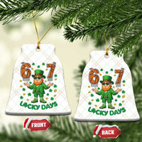 67 Basketball St Patricks Day Ceramic Ornament Funny Six Seven Leprechaun Meme