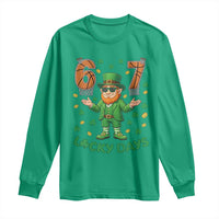 67 Basketball St Patricks Day Long Sleeve Shirt Funny Six Seven Leprechaun Meme