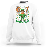 67 Basketball St Patricks Day Sweatshirt Funny Six Seven Leprechaun Meme
