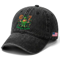 67 Basketball St Patricks Day Washed Cotton Baseball Cap Funny Six Seven Leprechaun Meme