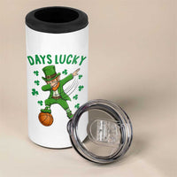 Funny Dabbing Leprechaun St Patricks Day 4 in 1 Can Cooler Tumbler Days Lucky
