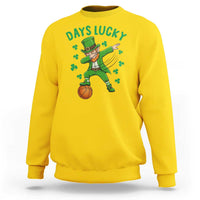 Funny Dabbing Leprechaun St Patricks Day Sweatshirt Days Lucky