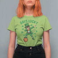 Funny Dabbing Leprechaun St Patricks Day T Shirt For Women Days Lucky
