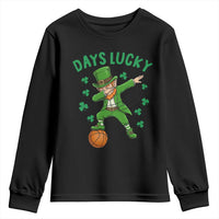 Funny Dabbing Leprechaun St Patricks Day Youth Sweatshirt Days Lucky