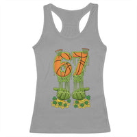 67 Basketball St Patricks Day Racerback Tank Top Funny Six Seven Gen Alpha Meme Drip