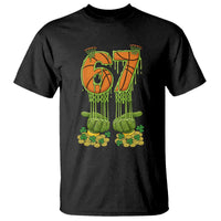 67 Basketball St Patricks Day T Shirt Funny Six Seven Gen Alpha Meme Drip