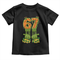 67 Basketball St Patricks Day Toddler T Shirt Funny Six Seven Gen Alpha Meme Drip