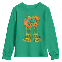 67 Basketball St Patricks Day Youth Sweatshirt Funny Six Seven Gen Alpha Meme Drip
