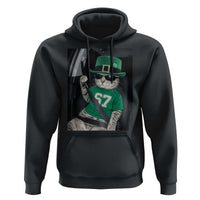 67 Cat St Patricks Day Hoodie Funny Cat Driver Leprechaun Meme