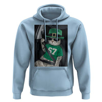 67 Cat St Patricks Day Hoodie Funny Cat Driver Leprechaun Meme