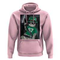 67 Cat St Patricks Day Hoodie Funny Cat Driver Leprechaun Meme