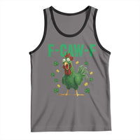 Funny St Patrick Day Tank Top F-Caw-F Lucky Chicken Meme