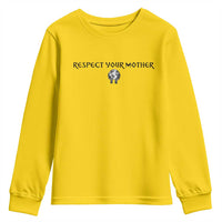 Respect Your Mother Youth Sweatshirt Funny Sarcastic Earth Day