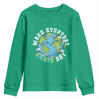 Funny Make Earth Day Every Day Youth Sweatshirt Cute Environmental Awareness Earth Day