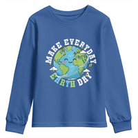 Funny Make Earth Day Every Day Youth Sweatshirt Cute Environmental Awareness Earth Day