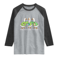 Funny Earth Day Raglan Shirt Silly Goose Make Earth Day Every Day