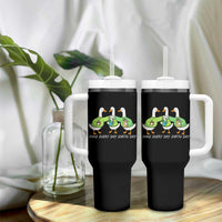 Funny Earth Day Tumbler With Handle Silly Goose Make Earth Day Every Day