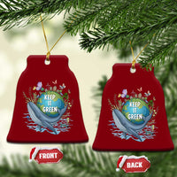 Keep It Green Earth Day Ceramic Ornament Eco-Friendly Nature Environmental Awareness