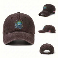 Keep It Green Earth Day Washed Cotton Baseball Cap Eco-Friendly Nature Environmental Awareness