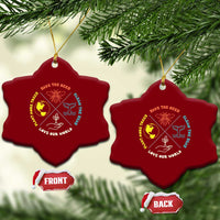Earth Day Awareness Ceramic Ornament Save The Bees Plant More Trees Clean The Seas Titties