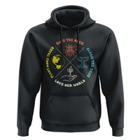 Earth Day Awareness Hoodie Save The Bees Plant More Trees Clean The Seas Titties