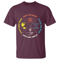 Earth Day Awareness T Shirt Save The Bees Plant More Trees Clean The Seas Titties