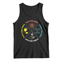 Earth Day Awareness Tank Top Save The Bees Plant More Trees Clean The Seas Titties