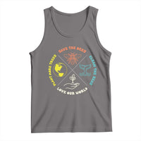Earth Day Awareness Tank Top Save The Bees Plant More Trees Clean The Seas Titties