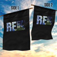 Earth Day Garden Flag Recycle Reuse Renew Rethink