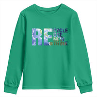 Earth Day Youth Sweatshirt Recycle Reuse Renew Rethink