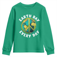 Earth Day Everyday Youth Sweatshirt Peace Sign Nature Lover