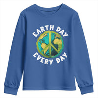 Earth Day Everyday Youth Sweatshirt Peace Sign Nature Lover
